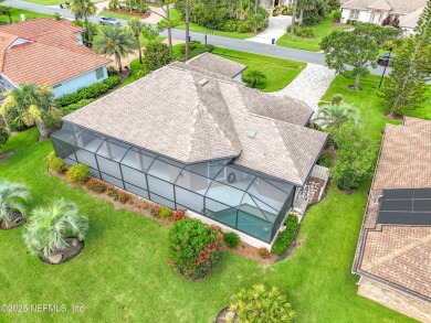 Immaculate concrete block home with high and coffered ceilings on Marsh Creek Country Club in Florida - for sale on GolfHomes.com, golf home, golf lot