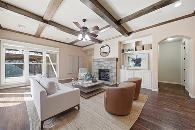 Stunning home backing to a private wooded preserve with on White Hawk Golf Club in Oklahoma - for sale on GolfHomes.com, golf home, golf lot