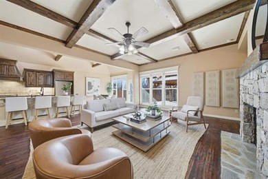 Stunning home backing to a private wooded preserve with on White Hawk Golf Club in Oklahoma - for sale on GolfHomes.com, golf home, golf lot