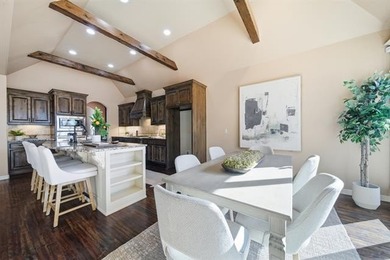 Stunning home backing to a private wooded preserve with on White Hawk Golf Club in Oklahoma - for sale on GolfHomes.com, golf home, golf lot