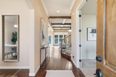 Stunning home backing to a private wooded preserve with on White Hawk Golf Club in Oklahoma - for sale on GolfHomes.com, golf home, golf lot