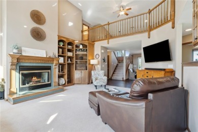 This stunning 4-bedroom, 2.5-bath home sits on a rare double lot on Hunters Ridge Golf Course in Iowa - for sale on GolfHomes.com, golf home, golf lot