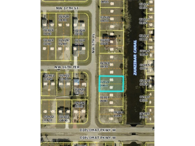 Quarter-acre lot on a freshwater canal in growing NW Cape Coral on Burnt Store Golf Club in Florida - for sale on GolfHomes.com, golf home, golf lot