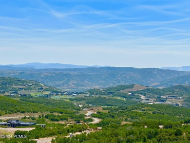 Stunning downhill building lot with magnificent 180 degree views on Talisker Club At Tuhaye in Utah - for sale on GolfHomes.com, golf home, golf lot