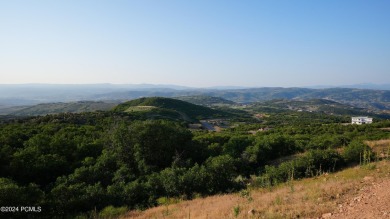 Stunning downhill building lot with magnificent 180 degree views on Talisker Club At Tuhaye in Utah - for sale on GolfHomes.com, golf home, golf lot