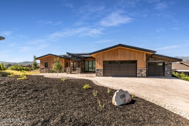 This fully furnished 6-bedroom, 6.5 bathroom contemporary home on Talisker Club At Tuhaye in Utah - for sale on GolfHomes.com, golf home, golf lot