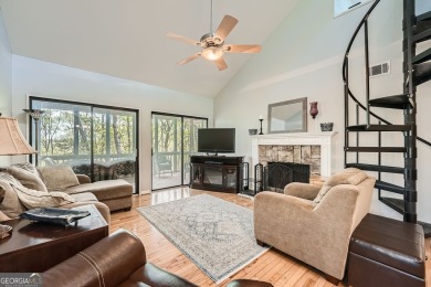 Welcome home to this beautiful contemporary with SEASONAL LAKE on The Highlands Course at Lake Arrowhead in Georgia - for sale on GolfHomes.com, golf home, golf lot