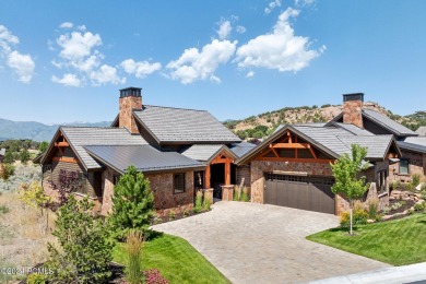 This exquisite single-story Club Cabin offers a harmonious blend on Red Ledges Golf Club in Utah - for sale on GolfHomes.com, golf home, golf lot