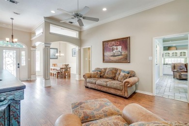 Custom Home in Pecan Plantation. Spacious Living room with wall on Pecan Plantation Country Club in Texas - for sale on GolfHomes.com, golf home, golf lot