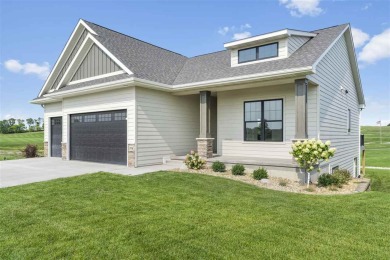 This beautiful Hodge Construction built home overlooks on Saddleback Ridge Golf Course in Iowa - for sale on GolfHomes.com, golf home, golf lot