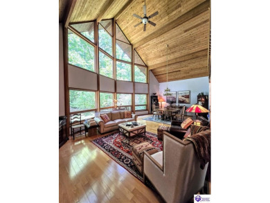 Discover this remarkable Lindal Cedar Home, thoughtfully crafted on Doe Valley Country Club in Kentucky - for sale on GolfHomes.com, golf home, golf lot