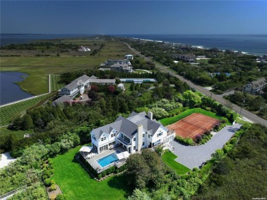 Step into a realm of pure Resort Style living and waterfront on Quogue Field Club in New York - for sale on GolfHomes.com, golf home, golf lot