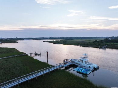 Step into a realm of pure Resort Style living and waterfront on Quogue Field Club in New York - for sale on GolfHomes.com, golf home, golf lot