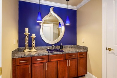 Gated custom built Mediterranean Estate privately elevated on on Oakview Golf and Country Club in Georgia - for sale on GolfHomes.com, golf home, golf lot