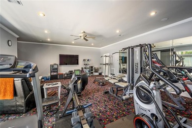 Gated custom built Mediterranean Estate privately elevated on on Oakview Golf and Country Club in Georgia - for sale on GolfHomes.com, golf home, golf lot