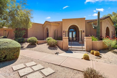 Highly desirable single level home with views of golf course on The Country Club At DC Ranch in Arizona - for sale on GolfHomes.com, golf home, golf lot