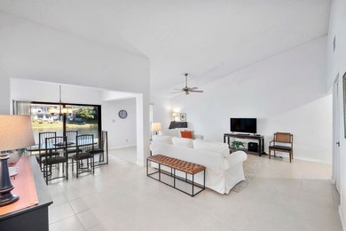 Furnished 2-bed, 2-bath waterfront villa in The Lakes of Deer on Deer Creek Golf Club in Florida - for sale on GolfHomes.com, golf home, golf lot