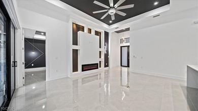 Welcome to your dream home! Nestled on a spacious lot,in front on Burnt Store Golf Club in Florida - for sale on GolfHomes.com, golf home, golf lot