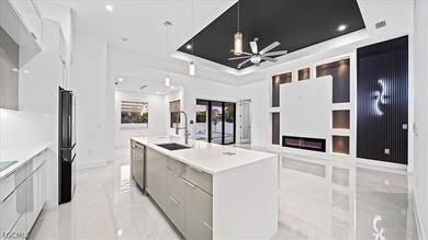 Welcome to your dream home! Nestled on a spacious lot,in front on Burnt Store Golf Club in Florida - for sale on GolfHomes.com, golf home, golf lot