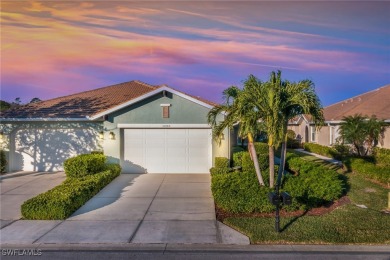 Experience the Florida lifestyle in this charming three-bedroom on Pelican Preserve Golf Club in Florida - for sale on GolfHomes.com, golf home, golf lot