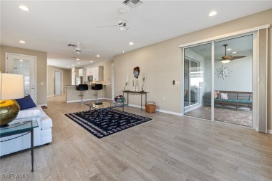 Experience the Florida lifestyle in this charming three-bedroom on Pelican Preserve Golf Club in Florida - for sale on GolfHomes.com, golf home, golf lot