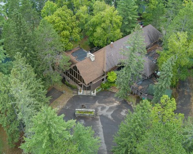 The nostalgic 3 season main lodge at the Froelich's Sayner Lodge on Plum Lake Golf Club in Wisconsin - for sale on GolfHomes.com, golf home, golf lot