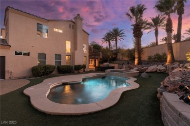 TOTALLY PRIVATE RESORT STYLE BACKYARDin guard-gated Red Rock on Red Rock Country Club in Nevada - for sale on GolfHomes.com, golf home, golf lot