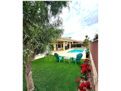 This two bedroom/two bath Orrefors plan is spacious, sunlit and on Mountain Vista Golf Course At Sun City Palm Desert in California - for sale on GolfHomes.com, golf home, golf lot