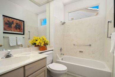 This two bedroom/two bath Orrefors plan is spacious, sunlit and on Mountain Vista Golf Course At Sun City Palm Desert in California - for sale on GolfHomes.com, golf home, golf lot