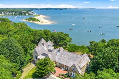 Nestled on 1.85 acres along the pristine shores of Pleasant Bay on Eastward Ho! Country Club in Massachusetts - for sale on GolfHomes.com, golf home, golf lot