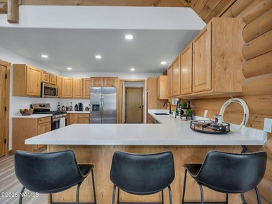 Discover Northern Arizona living in this rare true log cabin on Highland Meadows Golf Club in Arizona - for sale on GolfHomes.com, golf home, golf lot