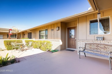 Beautifully maintained 2-bedroom, 2-bath duplex with a 2-car on Sun City Lakes West and East in Arizona - for sale on GolfHomes.com, golf home, golf lot