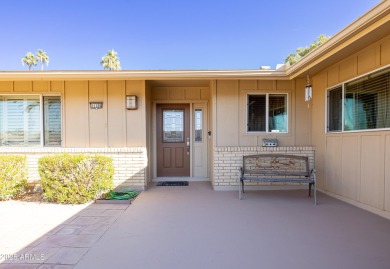 Beautifully maintained 2-bedroom, 2-bath duplex with a 2-car on Sun City Lakes West and East in Arizona - for sale on GolfHomes.com, golf home, golf lot