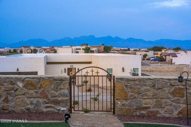 This stunning, solar powered home has the most amazing mountain on Picacho Hills Country Club in New Mexico - for sale on GolfHomes.com, golf home, golf lot