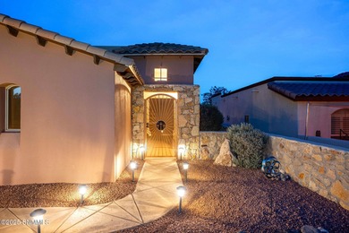 This stunning, solar powered home has the most amazing mountain on Picacho Hills Country Club in New Mexico - for sale on GolfHomes.com, golf home, golf lot