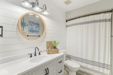 Nestled in the heart of Noblesville, this stunning 4-bedroom on Harbour Trees Golf Club in Indiana - for sale on GolfHomes.com, golf home, golf lot