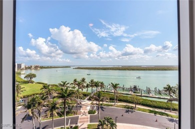 Experience bayfront living in this 6th-floor residence at on Fort Myers Beach and Golf Club in Florida - for sale on GolfHomes.com, golf home, golf lot