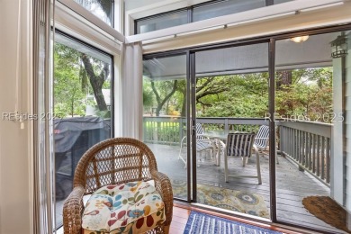 Turnkey Resort Living. Stylish 2BR/2BA + Loft End Unit Villa on Palmetto Dunes Golf Course and Resort in South Carolina - for sale on GolfHomes.com, golf home, golf lot