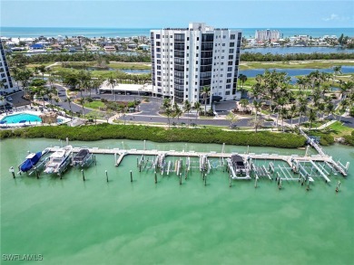 Experience bayfront living in this 6th-floor residence at on Fort Myers Beach and Golf Club in Florida - for sale on GolfHomes.com, golf home, golf lot