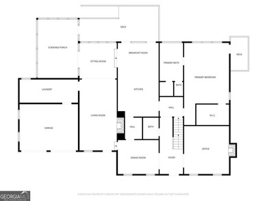 Beautifully situated on a peaceful 1.2 acre lot in one of on North Fulton Golf Course in Georgia - for sale on GolfHomes.com, golf home, golf lot