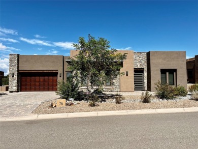 Built in 2019, this beautifully designed Courtside Contemporary on The Club At Las Campanas  in New Mexico - for sale on GolfHomes.com, golf home, golf lot