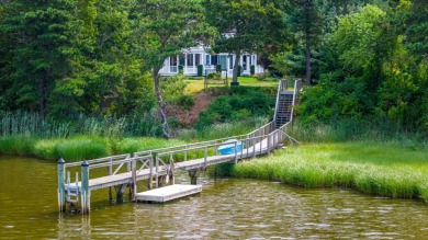 Discover a stunning waterfront property on Shoestring Bay in on Cotuit Highground Golf Course in Massachusetts - for sale on GolfHomes.com, golf home, golf lot