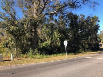 Beautiful corner lot with large established  live oak and water on Diamondhead Country Club in Mississippi - for sale on GolfHomes.com, golf home, golf lot