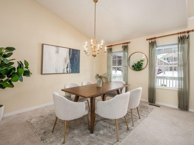 Sitting on a coveted course lot overlooking the serene landscape on Delaware Golf Club in Ohio - for sale on GolfHomes.com, golf home, golf lot