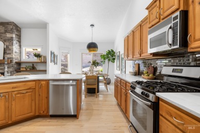 Elegant single-level home quietly set at the base of Boise's on Quail Hollow Golf Club in Idaho - for sale on GolfHomes.com, golf home, golf lot