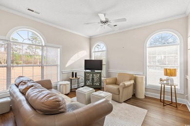 Discover this spacious, luxury corner villa, filled with on Myrtlewood Golf Course and Club  in South Carolina - for sale on GolfHomes.com, golf home, golf lot