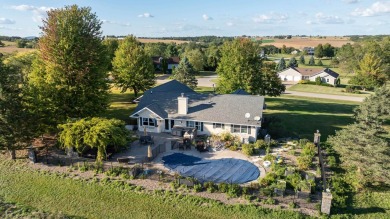 Exceptional contemporary ranch with golf course views, three car on Galena Golf Club in Illinois - for sale on GolfHomes.com, golf home, golf lot