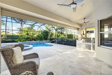 Shaded by the expansive canopy of a mature oak, the backyard is on Villages of Country Creek Golf Course in Florida - for sale on GolfHomes.com, golf home, golf lot