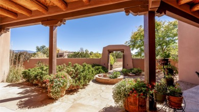 Located on a private cul-de-sac on the 8th hole of the Sunrise on The Club At Las Campanas  in New Mexico - for sale on GolfHomes.com, golf home, golf lot