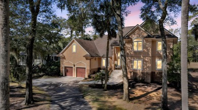 This lovely marshfront home is set back on over half an acre on The Seabrook Island Club in South Carolina - for sale on GolfHomes.com, golf home, golf lot